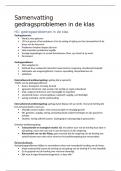 Samenvatting gedragsproblemen in de klas