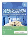 Test Bank for Understanding Pharmacology Essentials for Medication Safety, by M. Linda Workman & LaCharity978-0323793506