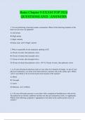 Bates Chapter 9 EXAM TOP 2024 QUESTIONS AND ANSWERS