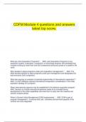      CDFM Module 4 questions and answers latest top score.