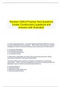   Random CMCA Practice Test Questions (Under Construction) questions and answers well illustrated.