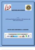 CCPR Study Workbook Questions 696 Questions with 100- Correct Answers