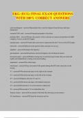 EKG &lpar;ECG&rpar; FINAL EXAM QUESTIONS WITH 100&percnt; CORRECT ANSWERS