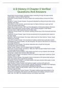 U&period;S History II Chapter 5 verified questions and answers