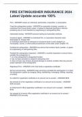FIRE EXTINGUISHER INSURANCE 2024 Latest Update accurate 100&percnt;
