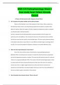 MSN 570 Advanced Pathophysiology Week 3 Questions and Correct Answers