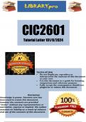 CIC2601 Tutorial Letter 101/0/2024