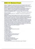 BIOD 151 Module 6 Exam