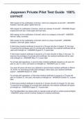 Jeppesen Private Pilot Test Guide  100&percnt; correct&excl;