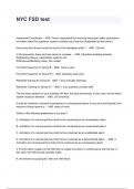NYC FSD Test Questions And Answers 