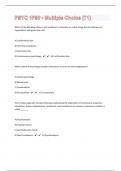 PSYC 1F90 - Multiple Choice (T1)|318 Questions with 100% Correct Answers | Updated & Verified|97 Pages|2024