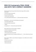 WGU 50 Cryptography FINAL EXAM 2024 WITH 100% CORRECT ANSWERS