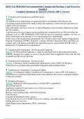 2024 CLG 0010 DoD Governmentwide Commercial Purchase Card Overview  Lesson 6 Complete Questions & Answers (Solved) 100% Correct