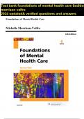 Test bank foundations of mental health care 6e morrison valfre 