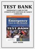 TEST BANK NANCY CAROLINE’S EMERGENCY CARE IN THE STREETS 9TH EDITION BY NANCY L. CAROLINE ISBN- 