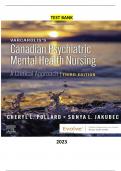 TestBank  for  Varcarolis Canadian Psychiatric Mental Health Nursing 3rd Edition by Cheryl L. Pollard & Sonya L. Jakubec - Complete, Elaborated and Latest Test Bank. ALL Chapters (1-35) Included and Updated 5 Star Rated