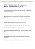 CNA Practice Exam And Answers Latest Update Passed 20232024&period;