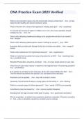 CNA Practice Exam 20232024 Verified Answers 100&percnt;&period;