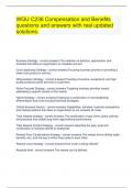 WGU c236 - Comp and Benefit Study Guide Bundled exam&period;