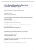 CNA Exam Illinois State Exam And Answers Rated A&plus; 20232024&period;