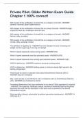 Private Pilot- Glider Written Exam Guide Chapter 1 100&percnt; correct