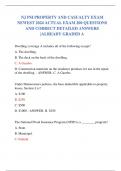 NJ PSI PROPERTY AND CASUALTY EXAM NEWEST 2024 ACTUAL EXAM 200 QUESTIONS AND CORRECT DETAILED ANSWERS |ALREADY GRADED A 