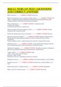 2024 LU NURS 115 TEST 1 QUESTIONS AND CORRECT ANSWERS 