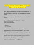 RI Peer Support Training Final Exam With 100&percnt; Correct Answers 2024