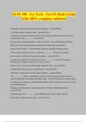 SCIN 100 - Ivy Tech - Test #1 Study Guide with 100% complete solutions