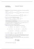 Linear Algebra Homework Solutions