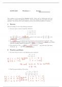 Linear Algebra Homework Solutions Compiled