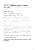 BIO 151 Lab Exam &num;1 questions and answers