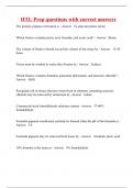 HTL Prep questions with correct answers
