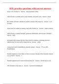 HTL practice questions with correct answers