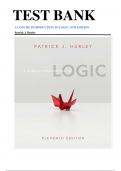  A Concise Introduction to Logic &ndash; 11th Edition &lpar;Patrick J&period; Hurley&rpar; &ndash; Complete Test Bank with Questions and Answers