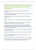 NAPRx CNPR Exam WITH 160 Questions and Answers 2023-2024 NAPSRX FINAL EXAM
