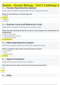 Sophia - Human Biology - Unit 5 Challenge 2