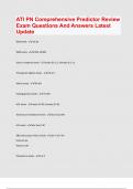 ATI PN Comprehensive Predictor Review Exam Questions And Answers Latest Update