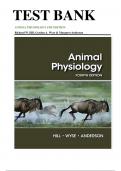Test Bank for ANIMAL PHYSIOLOGY 4TH EDITION by Richard W. Hill, Gordon A. Wyse & Margaret Anderson ISBN: 9781605355948 Chapter 1- 30 Complete Guide. 