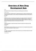 Overview of New Drug  Development Quiz Study&lpar; with 100&percnt; correct Answers&rpar;