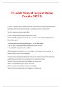 PN Adult Medical Surgical Online Practice 2023 B