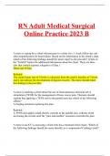 RN Adult Medical Surgical Online Practice 2023 B