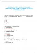 ABO EXAM LATEST 2023 REAL EXAM 200&plus; QUESTIONS AND CORRECT ANSWERS &lpar;VERIFIED ANSWERS&rpar; AGRADE