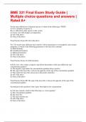 BME 331 Final Exam Study Guide &vert; Multiple choice questions and answers &vert; Rated A&plus;