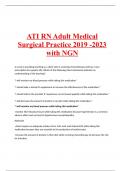 ATI RN Adult Medical Surgical Practice 2019 -2023 with NGN