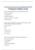 2024 HAM FINAL EXAM STUDY GUIDE QUESTIONS &vert;80 QUESTIONS WITH CORRECT DETAILD ANSWERS&vert;100&percnt; VERIFIED&sol;A&plus; GRADE