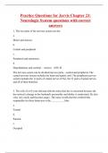 Practice Questions for Jarvis Chapter 23: Neurologic System questions with correct answers