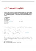 ATI Proctored Exam 2023