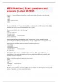 HESI Nutrition &vert; Exam Latest Bundle