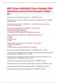 NSC Exam 2024 NSC Exam Update 2024 Questions and Correct Answers Rated A&plus;